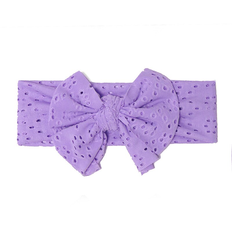 Baby Hoofdband Bows Haarband Voor Meisjes Hollow Headwrap Brede Tulband Kinderen Effen Kleur Haaraccessoires Infant Mooie Hoofdbanden: 2