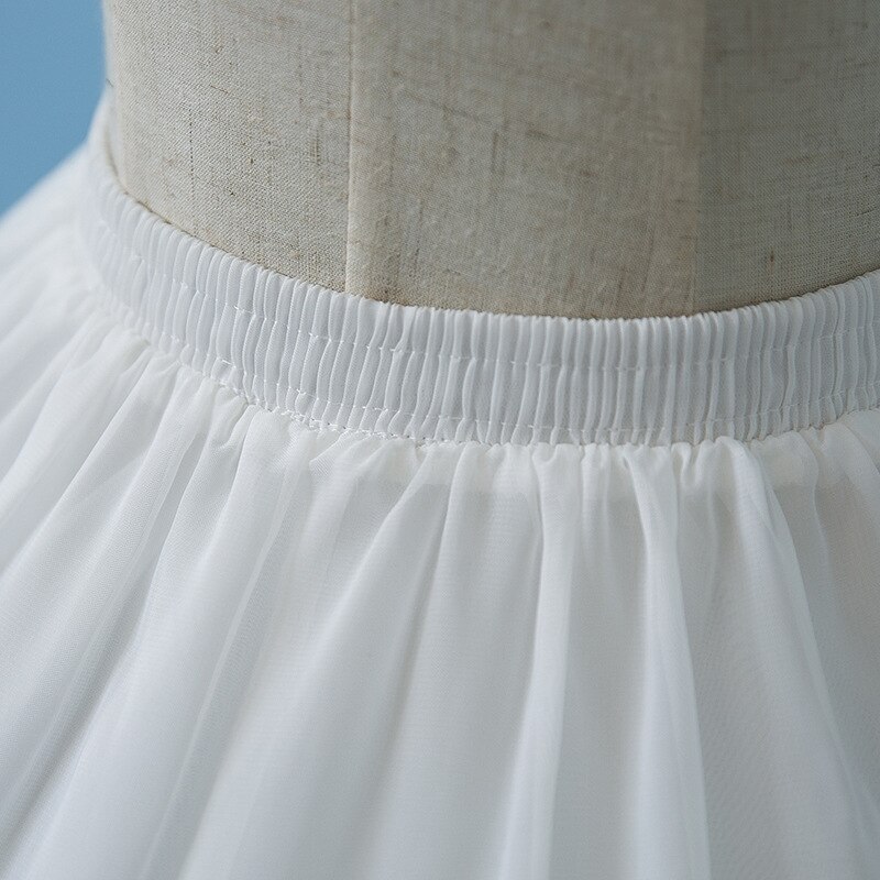 Factory Direct White Short Womens Petticoats For A Line Dress Lace Edge Lolita Rockabilly Underskirt Jupon Femme