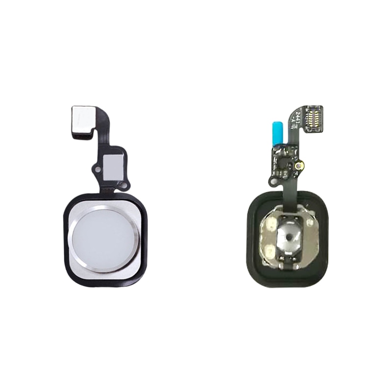 Home Button For iPhone 6 6S 6P 6S Plus Return Back With Flex Cable Rubber Sticker No Touch ID Fingerprint Cable Replacement