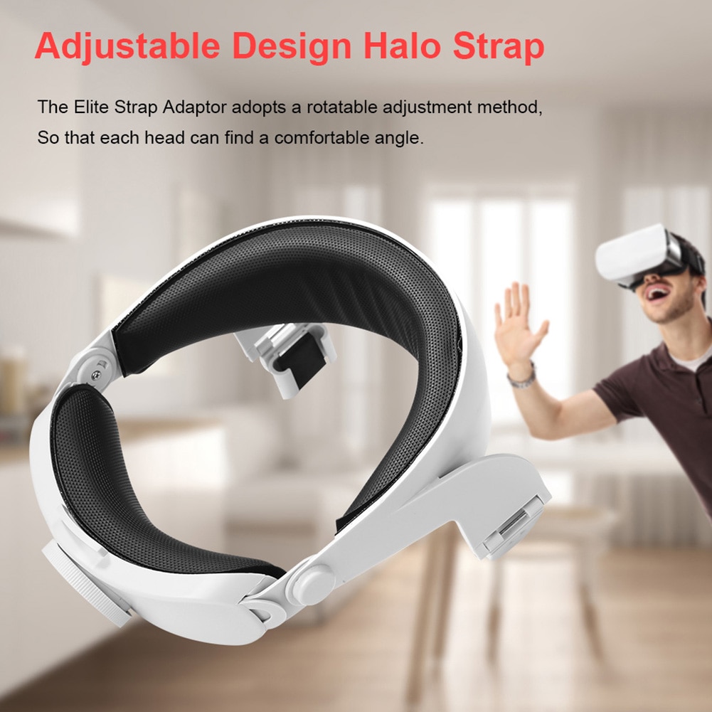 Für oculus quest 2 elite: verstellbares kopfband für mehr halt und höheren tragekomfort – zubehör für oculus quest 2 vr