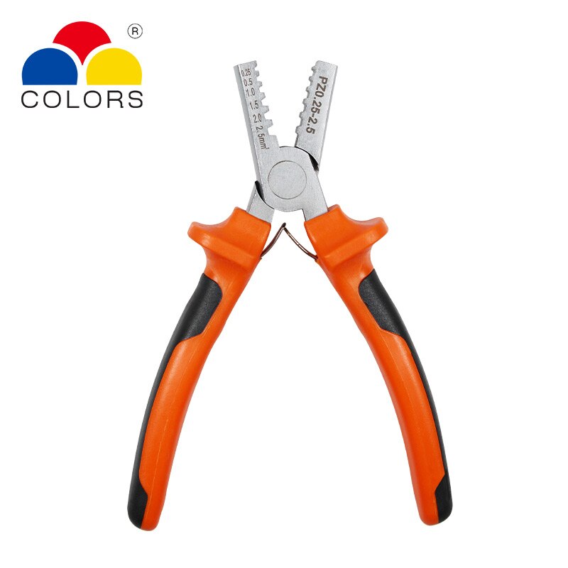 Crimper Plier Set 0.25-10mm2 self-adjustable ratchat wire crimping tool with 1200 Wire Terminal Crimp Connector Insulated: PZ 0.25-2.5A