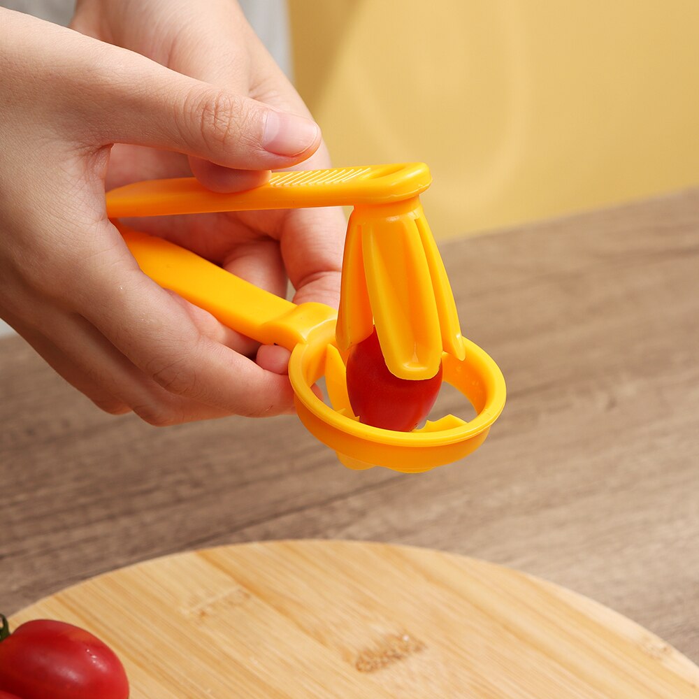 Coupe-tomate, outils de raisin, cerise, cuisine, Pizza, séparateur de fruits, artefact, petits accessoires pour tomates, Gadget de coupe manuelle