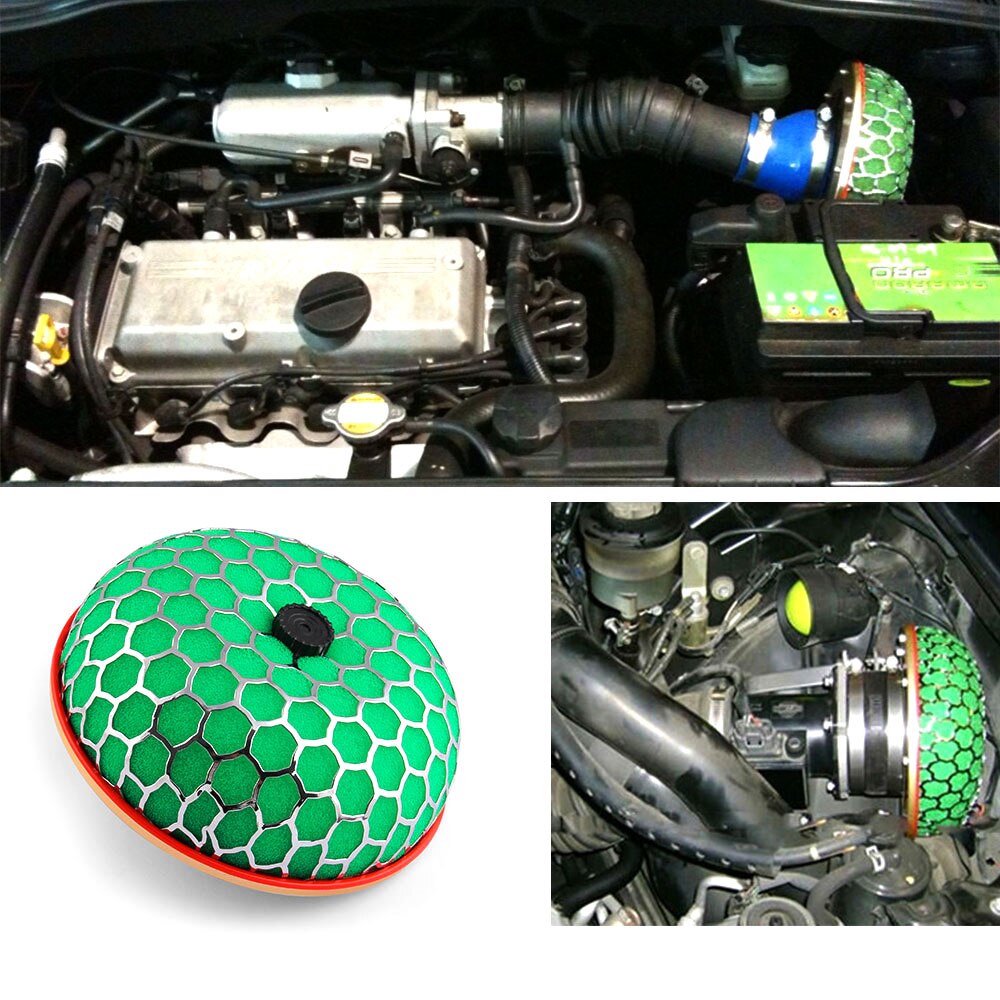 DSYCAR 1Set 100mm Air Filter Mini Mushroom Head Car Motorcycle Mushroom Head Exhaust Filter Car Modification Car Air Filter