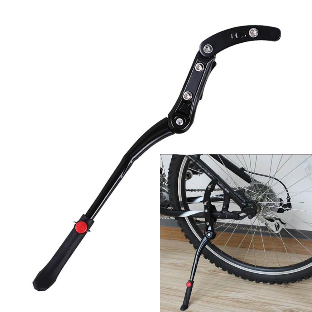 Aluminum Alloy Holder Easy Install Single Leg Center Mount Parts Parking Rack Mountain Bicycle Bike Kickstand Foot Stand Cycling