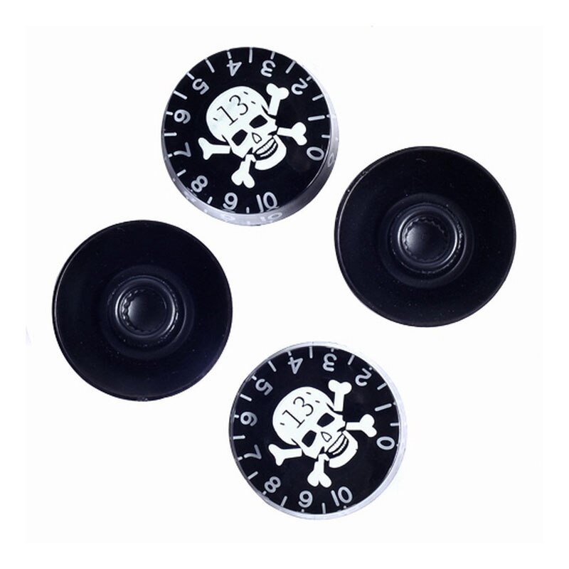 Skull head elektrisk guitar knap tone volumenkontrol til gibson les paul guitar udskiftning - pris for 1 stk.