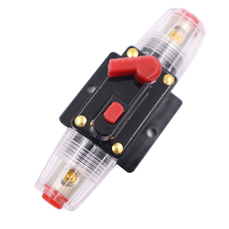 Car Circuit Breaker Self-recovery 20A 80A 100A Auto Fuse Holder Power Insurance 12V 48V Overload Protection