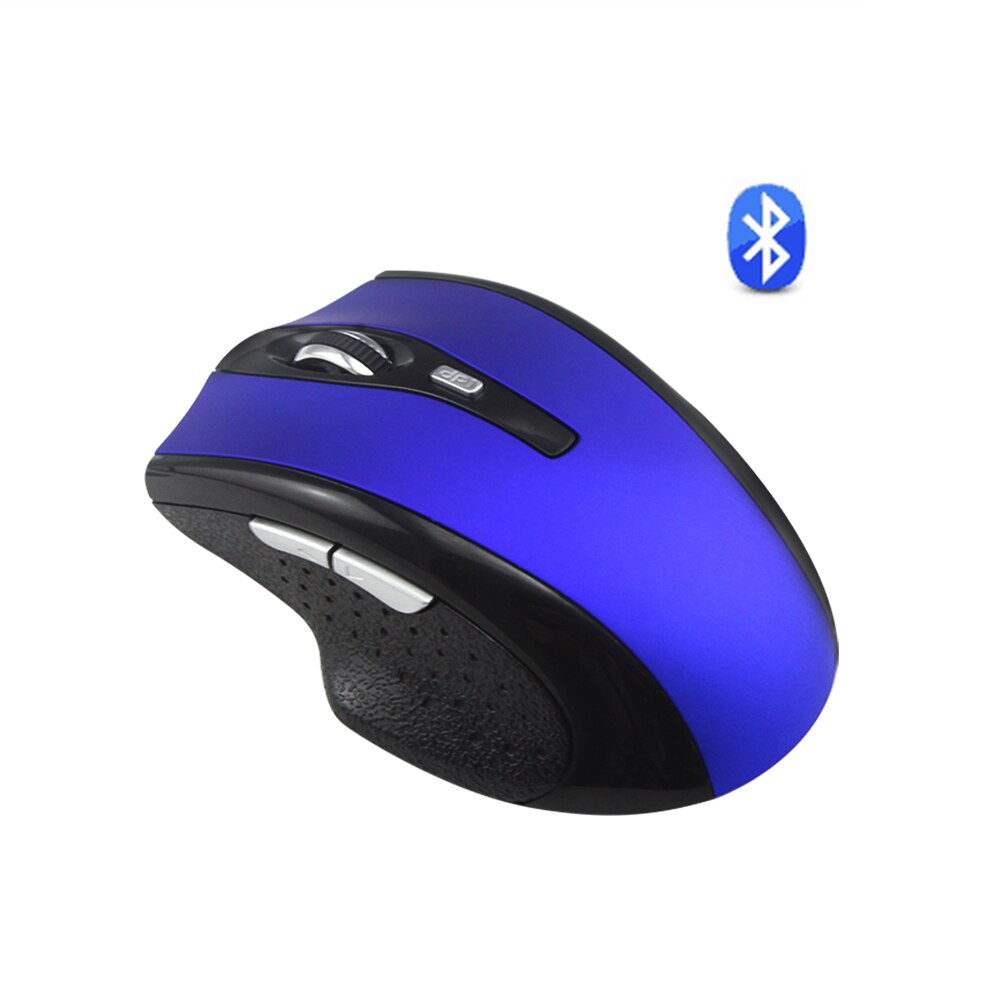 CHUYI Wireless Bluetooth Mouse Rechargeable Ergonomic Silent Mice 1600DPI Optical Mouse With Wrist Rest Mouse Pad For PC Laptop: Only Blue Mouse