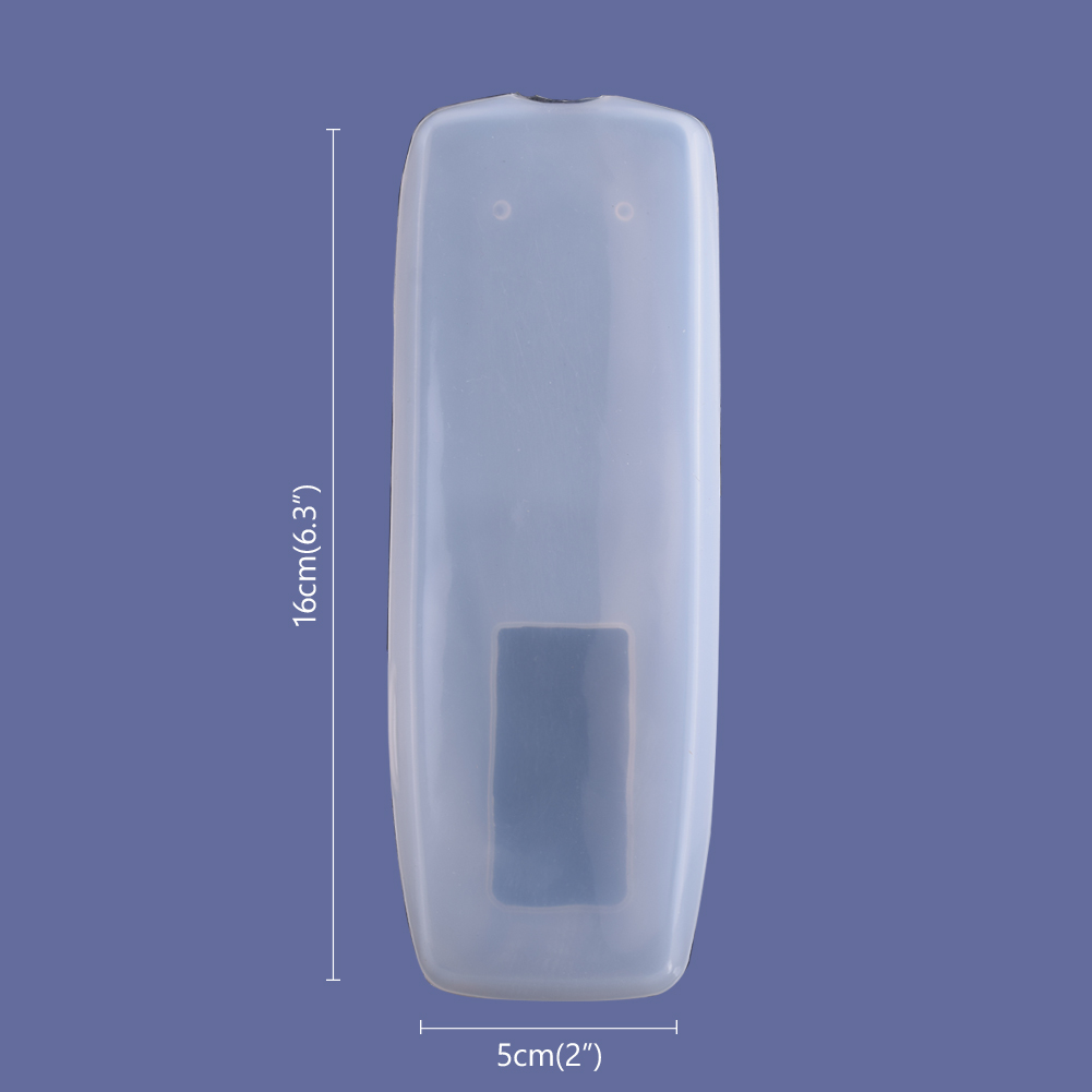 1PCS Remote Control Cover Silicone Transparent TV Remote Control Case Air Conditioning Dust Protect Storage Bag: 16x5 c
