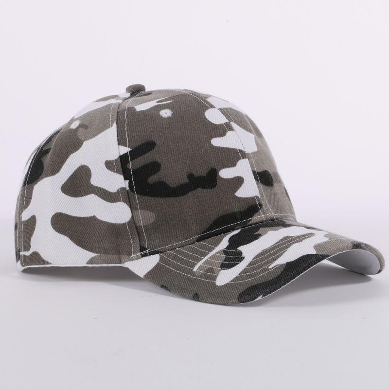 Camouflage halv mesh army hat baseball cap desert jungle snap camo cap mænd kvinder hatte  p1