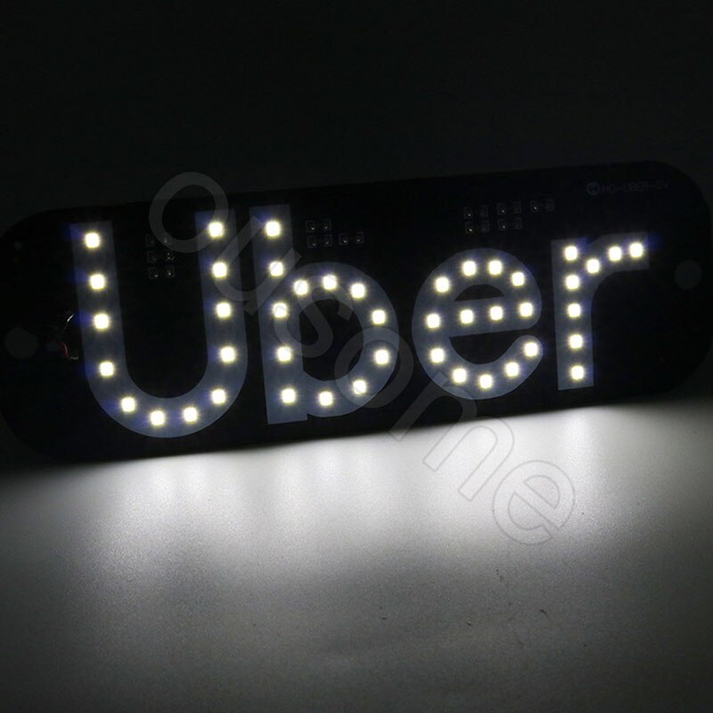 indicador LED para Taxi, para coche, Panel de luz de señal, luz de advertencia, rojo, blanco, azul, verde, USB con interruptor, baliza de succión, luz Uber