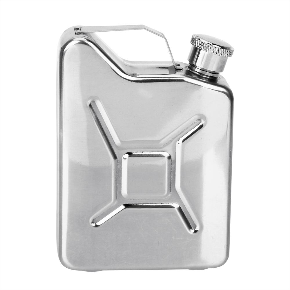 HILIFE Drinkware 5oz Stainless Steel Alcohol Wine Container Whisky Vodka Bottle Kit Gasoline Bucket Style Hip Flasks