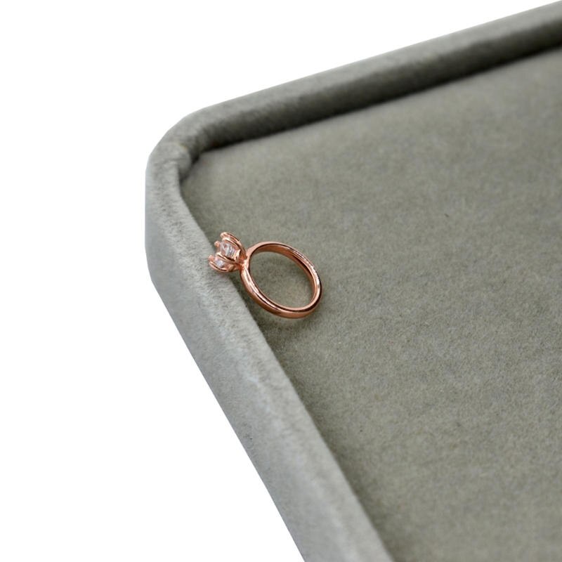 Accesorios de fotografía recién nacido, anillo de diamante de imitación, accesorios de apoyo para sesión de fotos de bebé, joyería: Rose gold