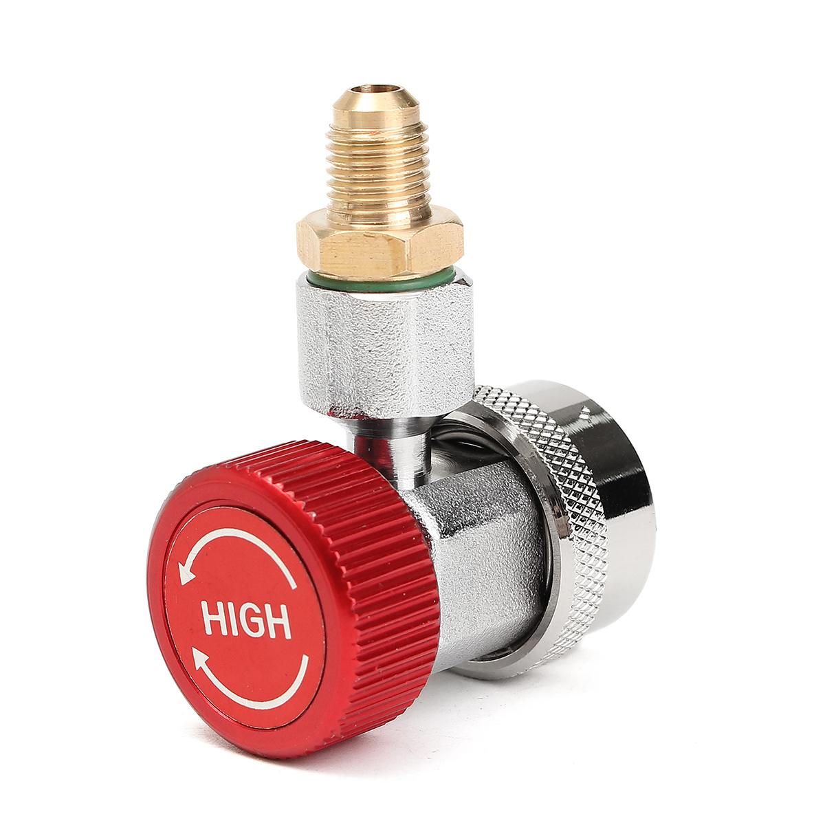 R134A High Low Quick Coupler Connector Adapters Type AC Manifold Gauge Auto Set for A/C Manifold Gauge Brass Adapter