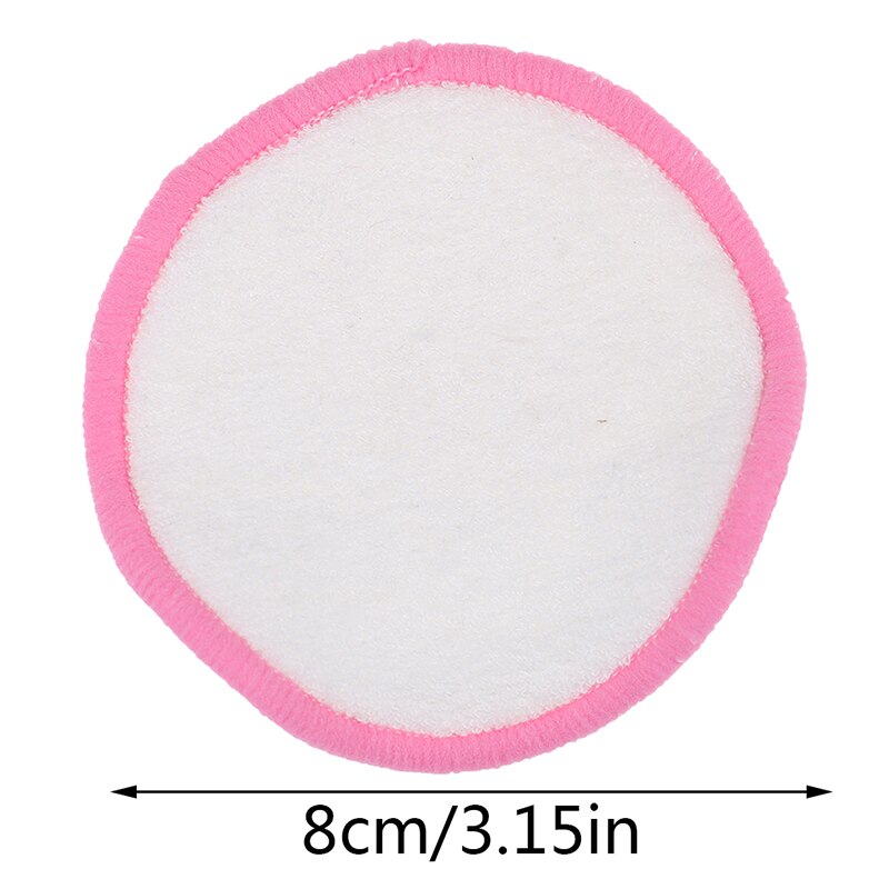 6 Pcs Reusable Makeup Remover Pads Washable Bamboo Cotton Facial Cleansing Makeup Tools