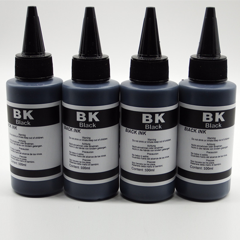 Refillable Dye Refill Ink Kit Kits For HP670 950 9 For Deskjetjet 3525 4615 4625 5525 6525 Inkjet Printer: 4BK