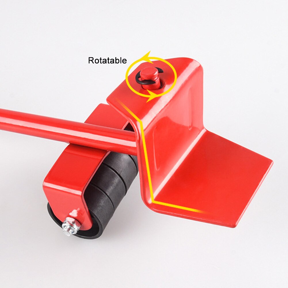 5pcs Furniture Transport Roller Set Removal Lifting Moving Tool Heavy Object Mover Household Furniture Mobile Slides Trolley