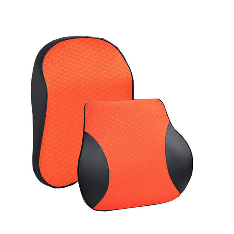 Auto voiture appui-tête cou oreiller lombaire dos appui-tête coussin pour conducteur mousse à mémoire voiture oreillers pour le bas du dos