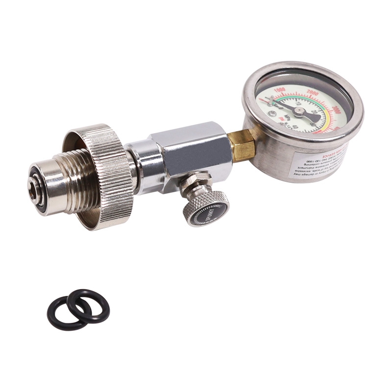 Scuba Diving Air Tank Pressure Testing Checker Din 232/300 Bar with 400Bar/6000Psi Gauge