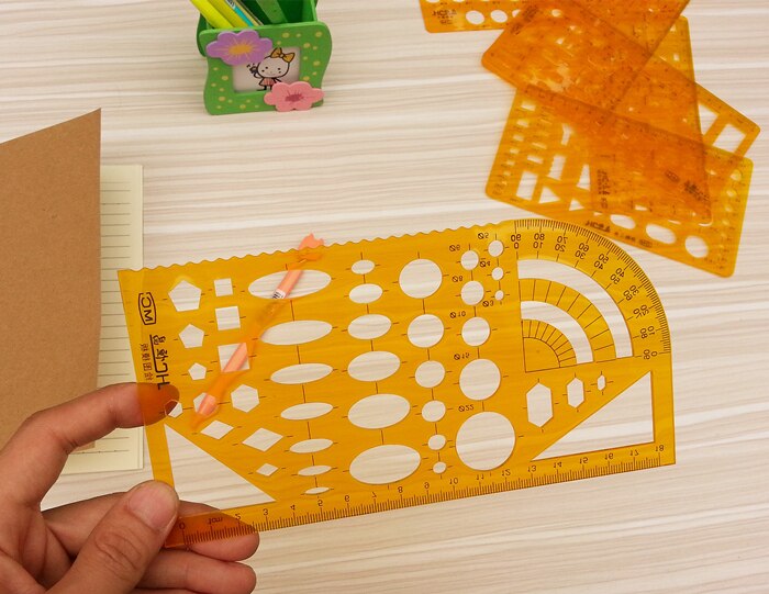 MC regla de plantilla regla de dibujo mecánico y de joyas se puede seleccionar una variedad de estilos