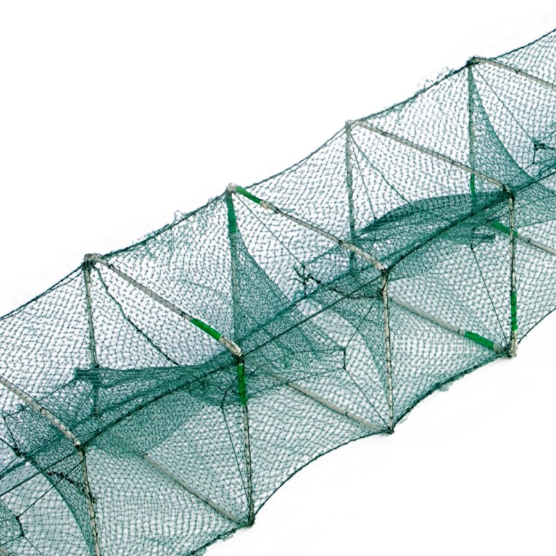 1.1m-20m Shrimp Cage Fishing Net Catcher Trap Foldable Crab Crayfish Lobster Fishing Net Cast Fishing Network Outdoor
