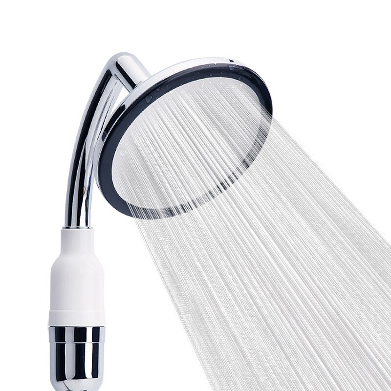 Zhang ji multi-fuctional håndholdt spa brusehoved 145mm stort panel højtryks spraydyse vandfald filter rense brusehoved: Kun brusehoved