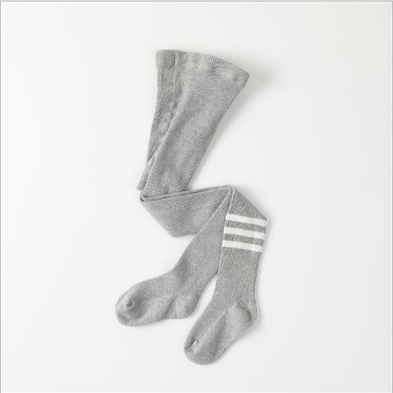 en najaar katoenen kinderen drie bars leggings student sport kids jongens meisjes panty: GRAY / 1 to 3 year