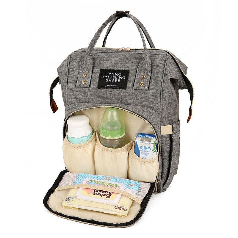 USB Diaper Bag Multi-functional MOTHER'S Bag Mommy Bag Feeding Bottle Backpack Aiaper Backpack