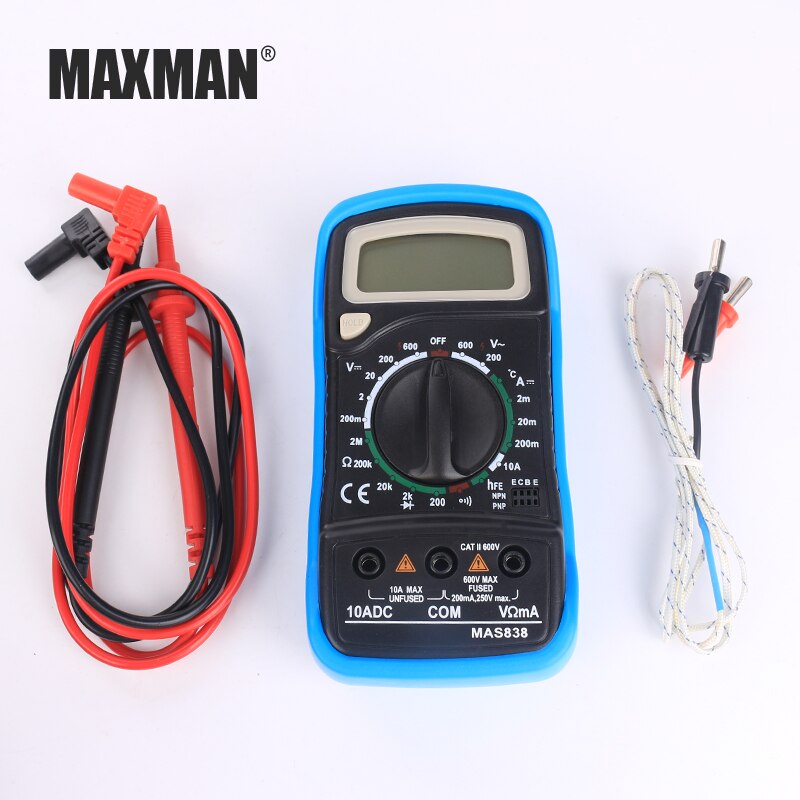 MSA838 Ac Dc Lcd Display Professionele Elektrische Handheld Tester Meter Digitale Multimeter Multimetro Ampèremeter Multitester
