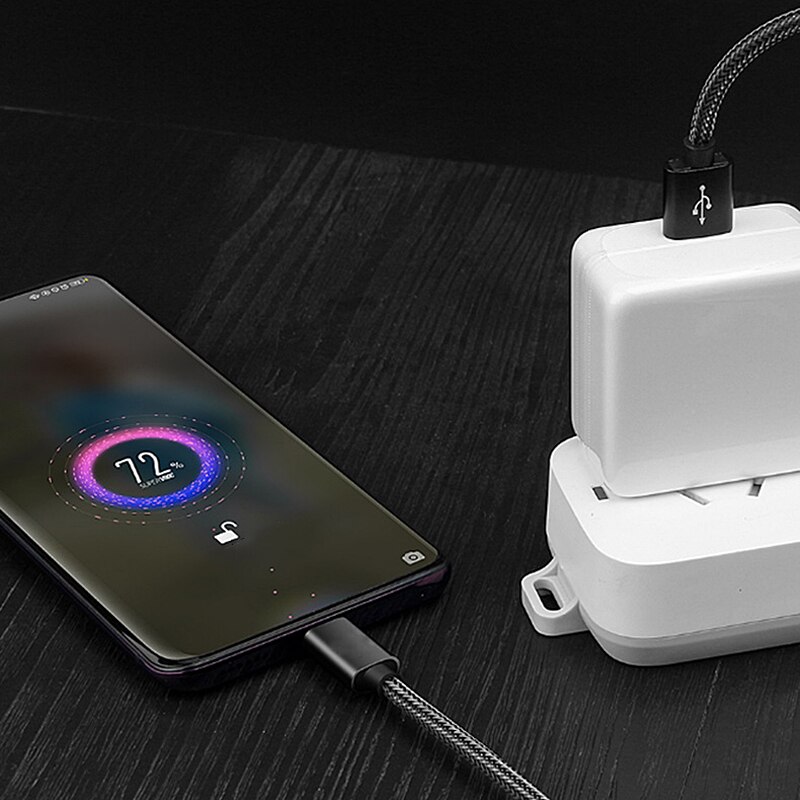 Hurtigoplader kabel 5a 2m usb type c kabel til huawei  p20 lite hurtig opladning hurtig oplader kabel til samsung  s9 8 note 9