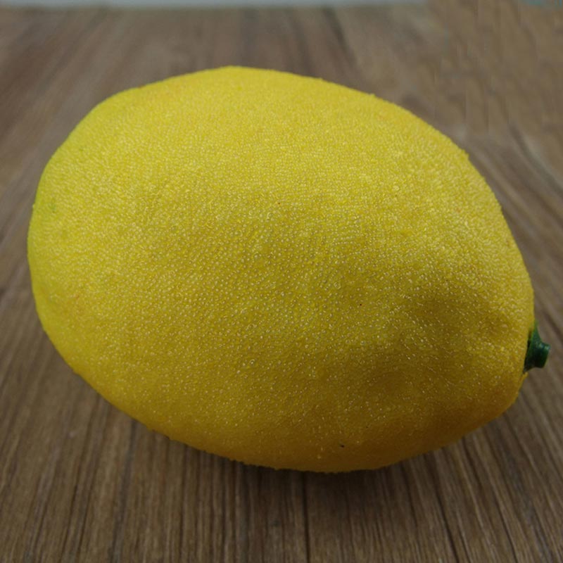 Simulation Lemons Fruits Artificial Peach Fruit Home Kitchen Shop Decor: yellow lemon
