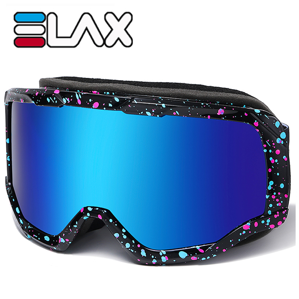 Elax Dubbele Lagen Anit Fog Skibril Outdoor Sport Bril UV400 Sneeuw Snowboard Masker Sneeuwscooter Eyewear