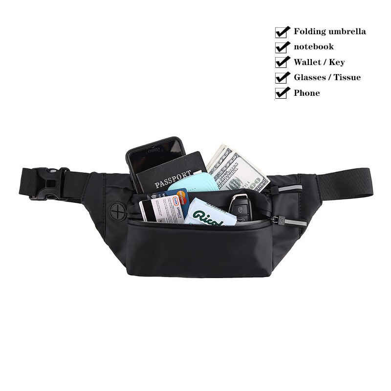 Waterproof Woman Waist Bag Fanny Pack Chest Pack Outdoor Crossbody Bag Large Capacity Unisex Belt Bags Hip Waist Packs