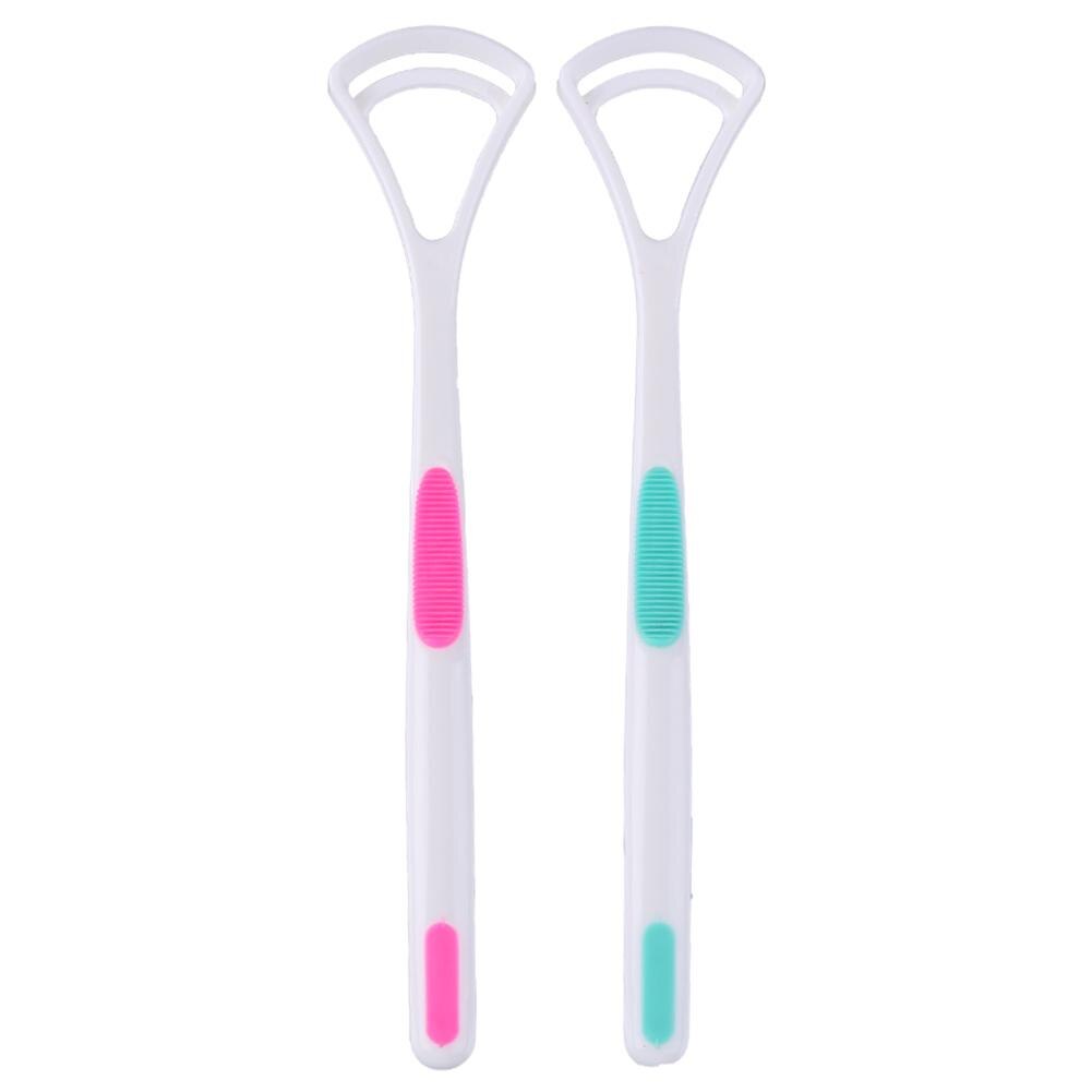 1/2PCS Tongue Cleaner Scraper Cleaning Tongue Brush Tongue Scraper for Oral Care Hygiene Keep Fresh Breath Tongue Clean Tool