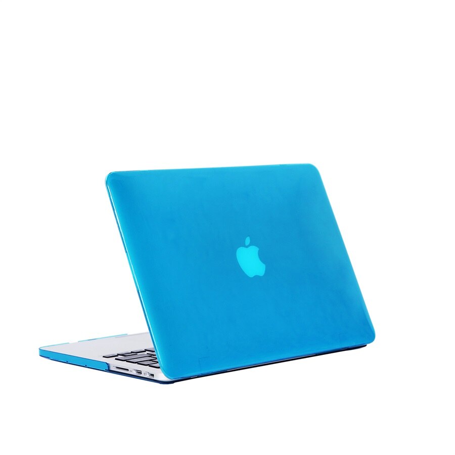 For Old Macbook Pro 13 with Retina Case, Crystal Clear Hard Case & Silicone Keyboard Cover Screen Protector for A1425 A1502: Clear Skyblue