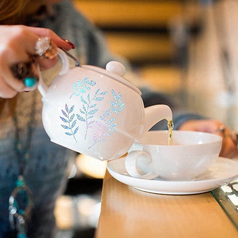 20 Sheets Holographic Sticker Paper Holographic Printable Stickers Vinyl Stickers For Silhouette Reliefs, Decals B