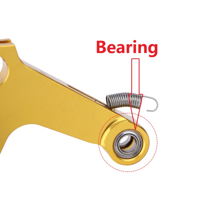 Hopfällbar cykelbromsspak aluminiumlegering cnc ihålig v-broms c-bromsok bromsspakar för bromptoncykel