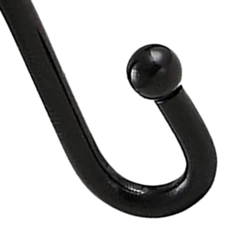 Crochet métallique cylindrique pour rideau de douche, crochet collant pour rideau