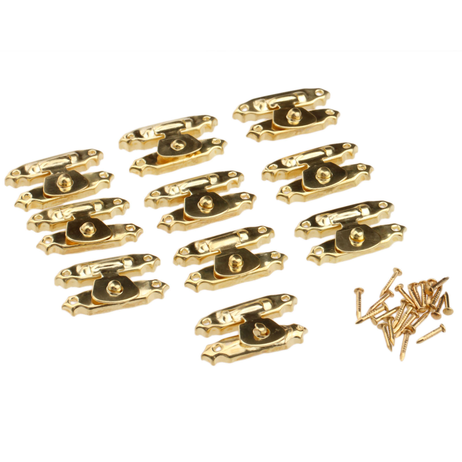 Lot De 4 Charnières-loquets En Acrylique Transparent - Dimensions 41x16 Mm - Pour Boîtes à Bijoux, Mini-boîtes, DIY - 6