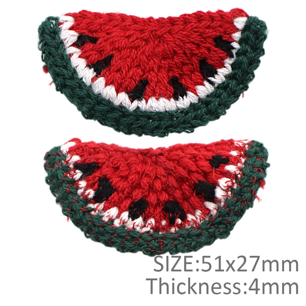 10pcs Handmade Woolen Yarn Crochet Knitted Carrot applique Patchwork DIY needlework sewing accessories Cloth patch,10Yc12529: 1107850001