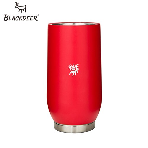 Vaso termo BLACKDEER de 11 OZ, vaso de cerveza para acampar al aire libre, vaso de doble capa de acero inoxidable 304, taza para el vientre de café con agua helada: red