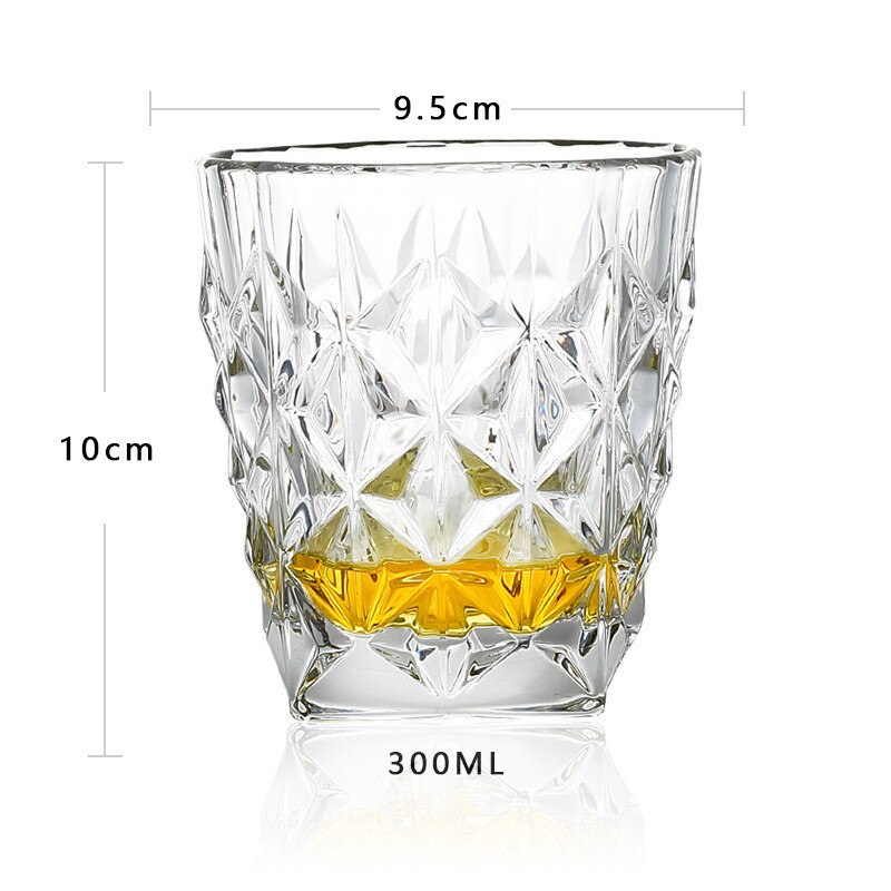 Varmebestandig gennemsigtig krystal øl whisky brandy vodka kop multi mønster drinkware bar: Type 2