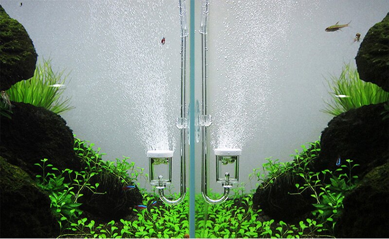 Luftpumpe iltdiffusor hænge på min nano boble tæller luftpumpe tilbehør akvarium akvarium ilt stille stille ingen støj