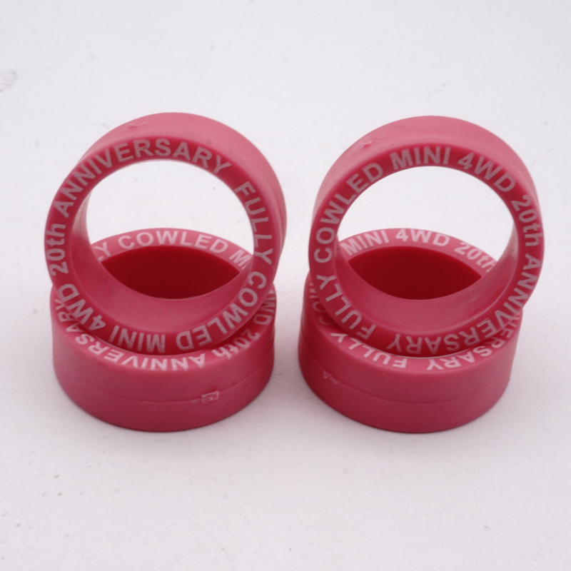 Selbst gemacht tamiya Mini 4wd reifen gummi Mittel schriftzug reifen schwarz weiß gelb blau verrotten lila rosa grün Orange farben