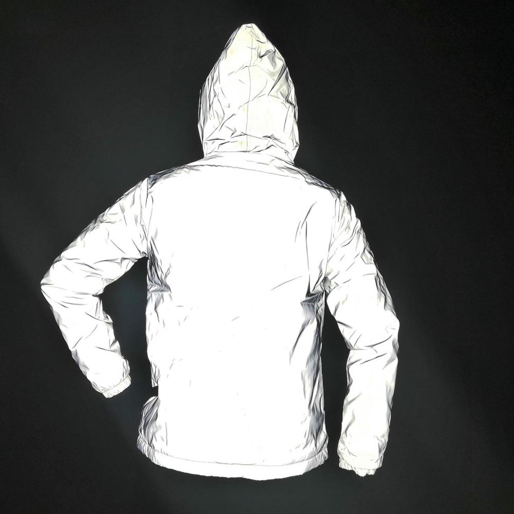 Chaqueta reflectante para hombre y niña, chaquetas ligeras y brillantes para niños, ropa de calle de Hip Hop, prendas de vestir impermeables para monopatín, novedad de