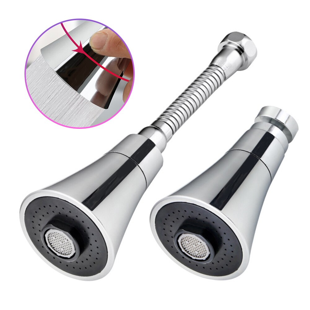 Universal 360 Degree Rotating Water Tap Head Kitchen Water Faucet Adjustable Pressure Water Saving Shower Faucet Nozzle Adapter