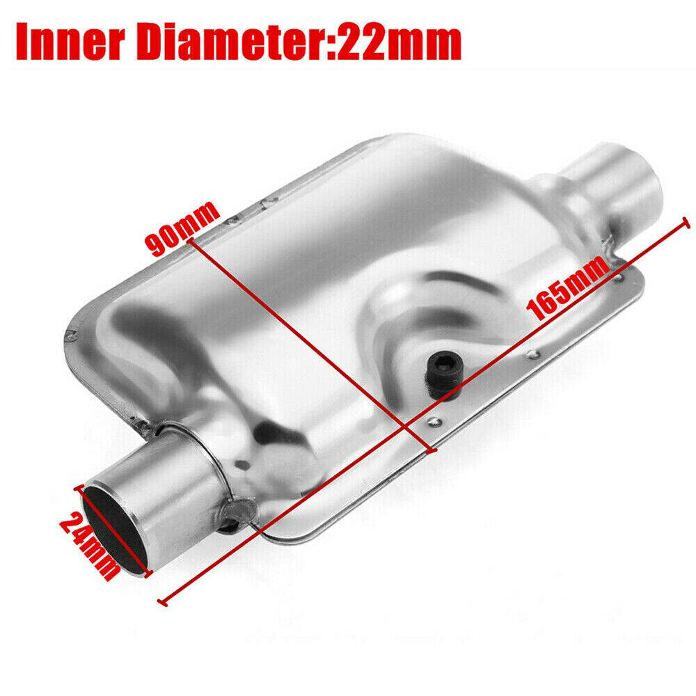 Pipe Muffler Exhaust Pipe Muffler Stainless Steel 1x Air Diesel Chrome