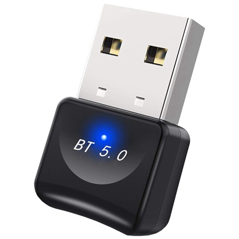 USB Bluetooth 5.0 Adapter, Driver-Free USB Bluetooth 5.0 Receiver Transmitter for PC Win 8/10/11 ,Win 7 Install Driver: Default Title