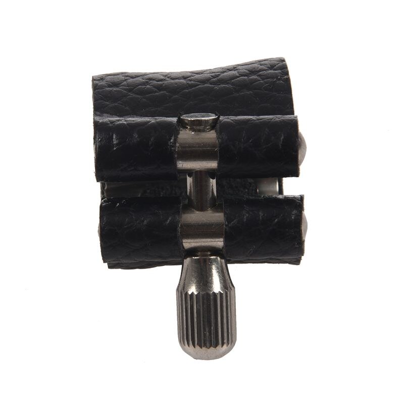Marchio di cuoio Serratura Ugello Legatura con Raddrizzatore per Alto Tenore Sassofono Standard