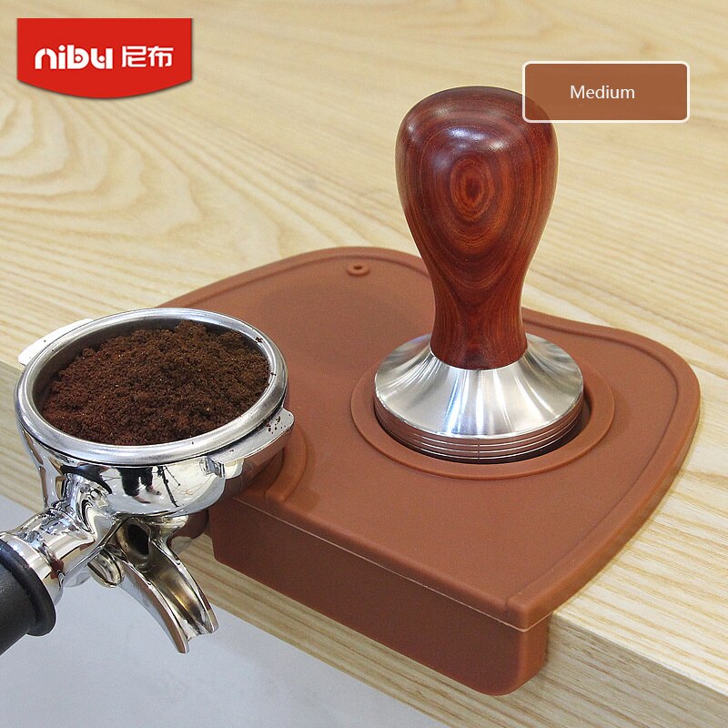 Silikon riflet kaffematte sklisikker espresso tukle matt tukle holder tukle matt kant kant hjørne tamp matt verktøy