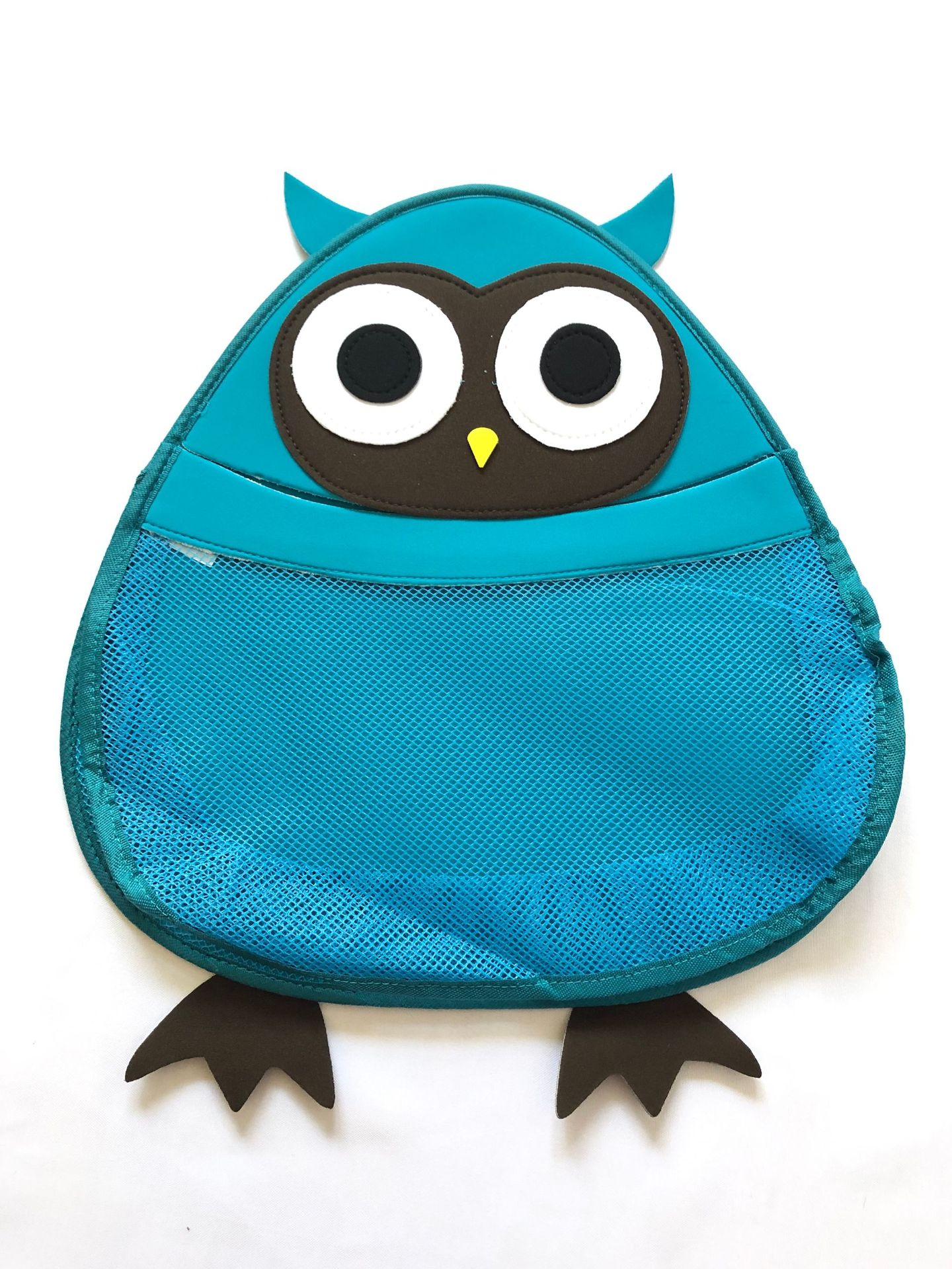 I sacchetti di immagazzinaggio della doccia del fumetto neonati e bambini ricevono la distribuzione delle borse d&#39;attaccatura con i ganci borse impermeabili della maglia del bagno: Blue owl